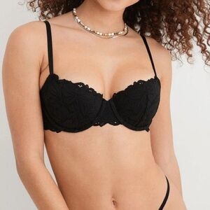 Aerie Real Power Beach Daze Lace Unlined Bra